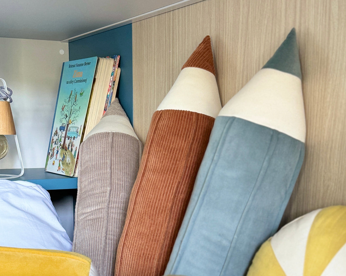 "Caramel" Corduroy Crayon Pillow