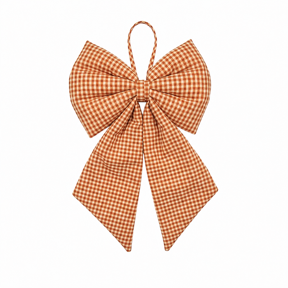"Rusty Check" Decorative Bow