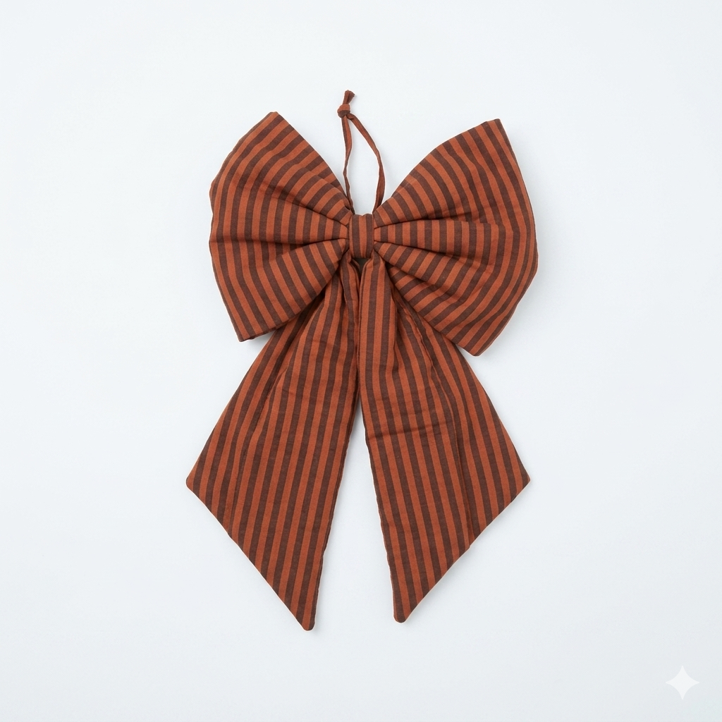 "Rusty Stripes" Decorative Bow