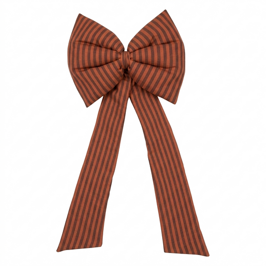 "Rusty Stripes" Decorative Bow