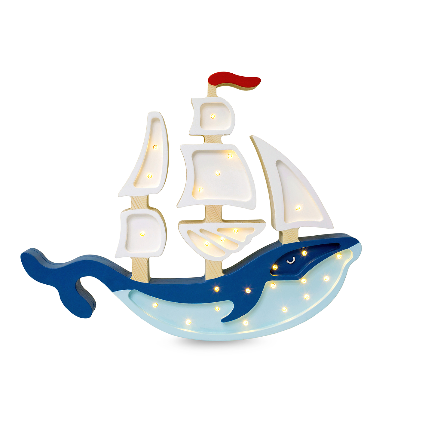 Little Lights Whale Ship Lamp