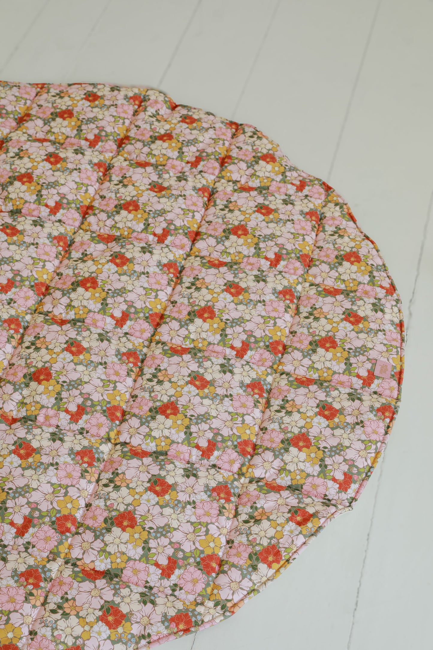“Green Garden” Round Cotton Mat