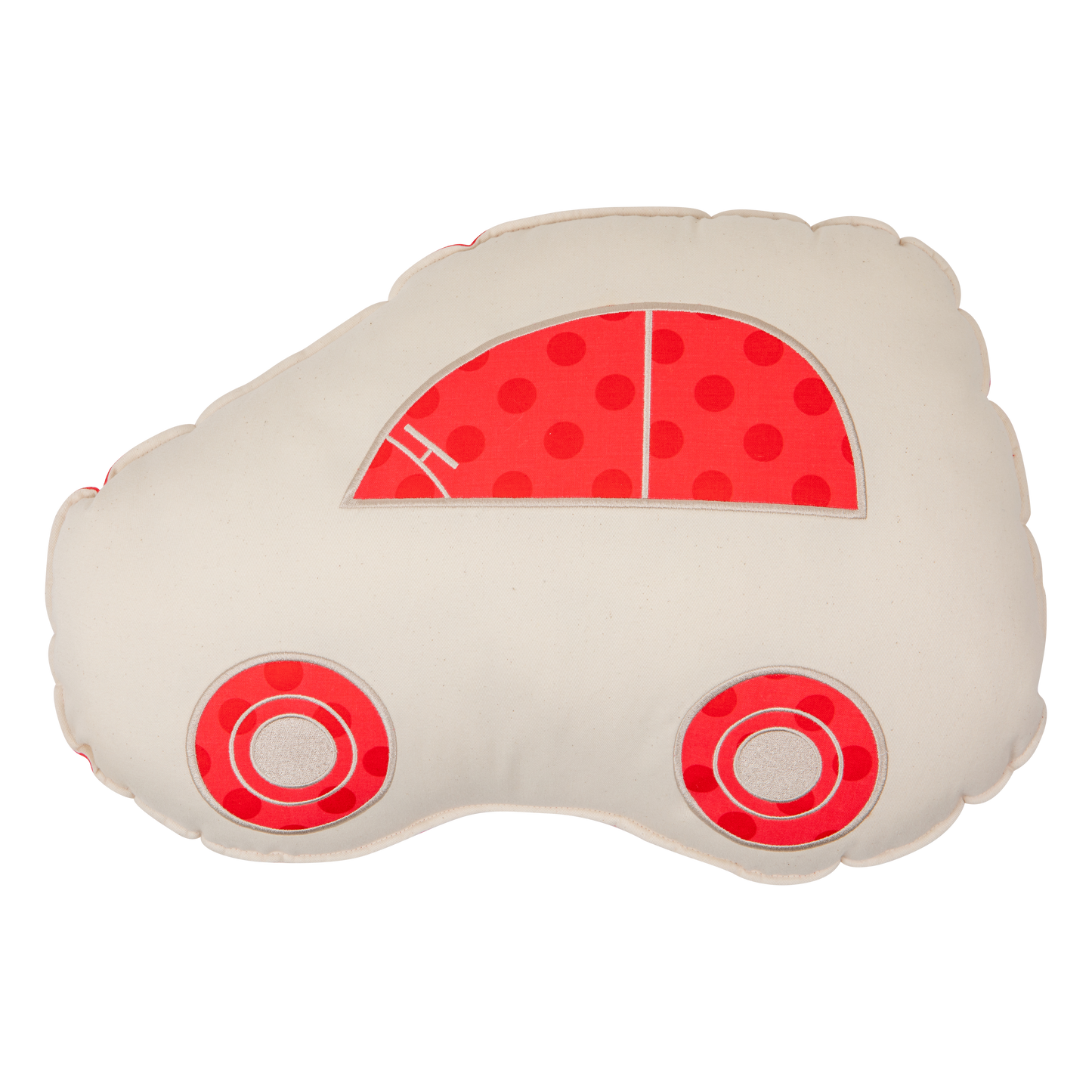 "Red Dots" Car Pillow