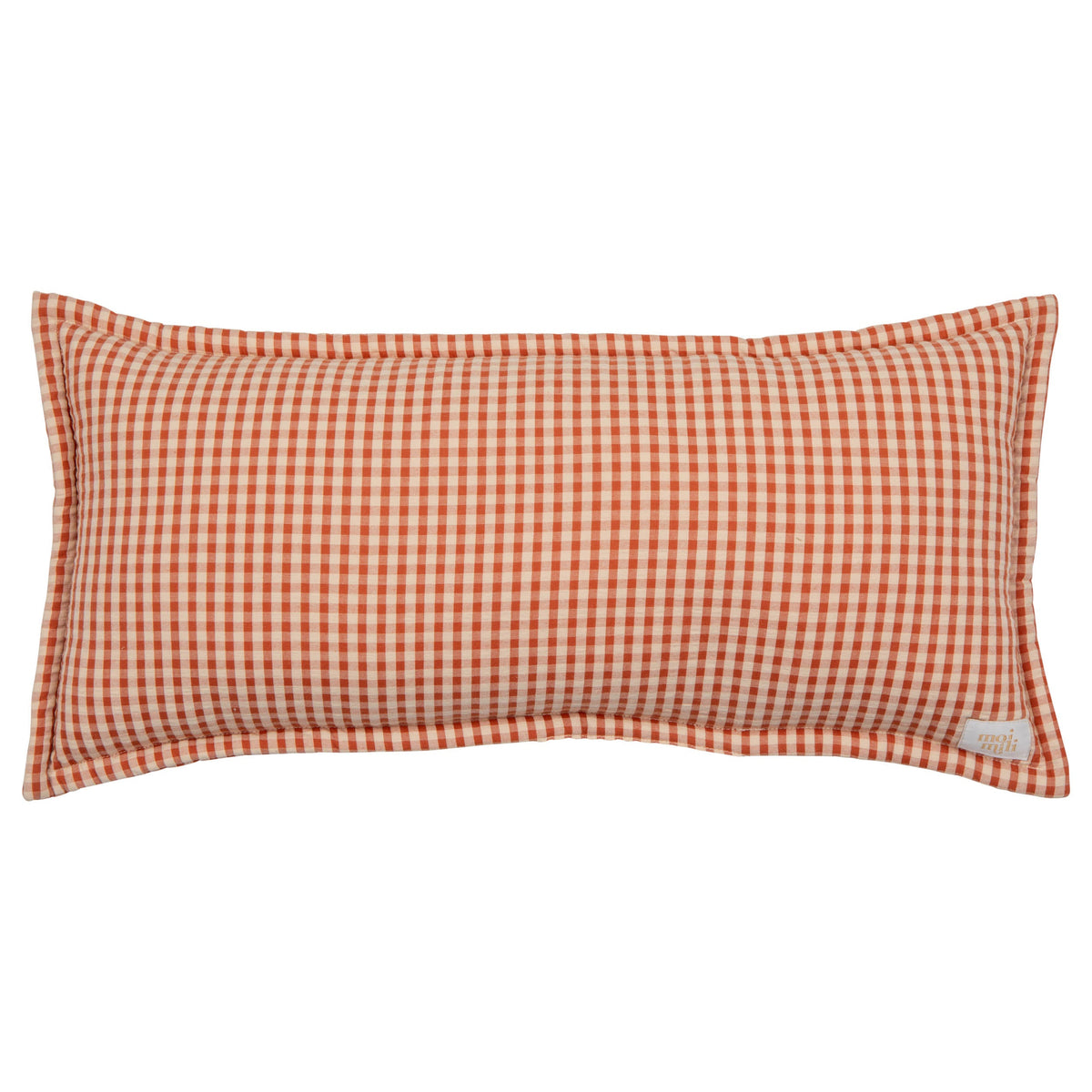 "Rusty Check" Bolster Pillow