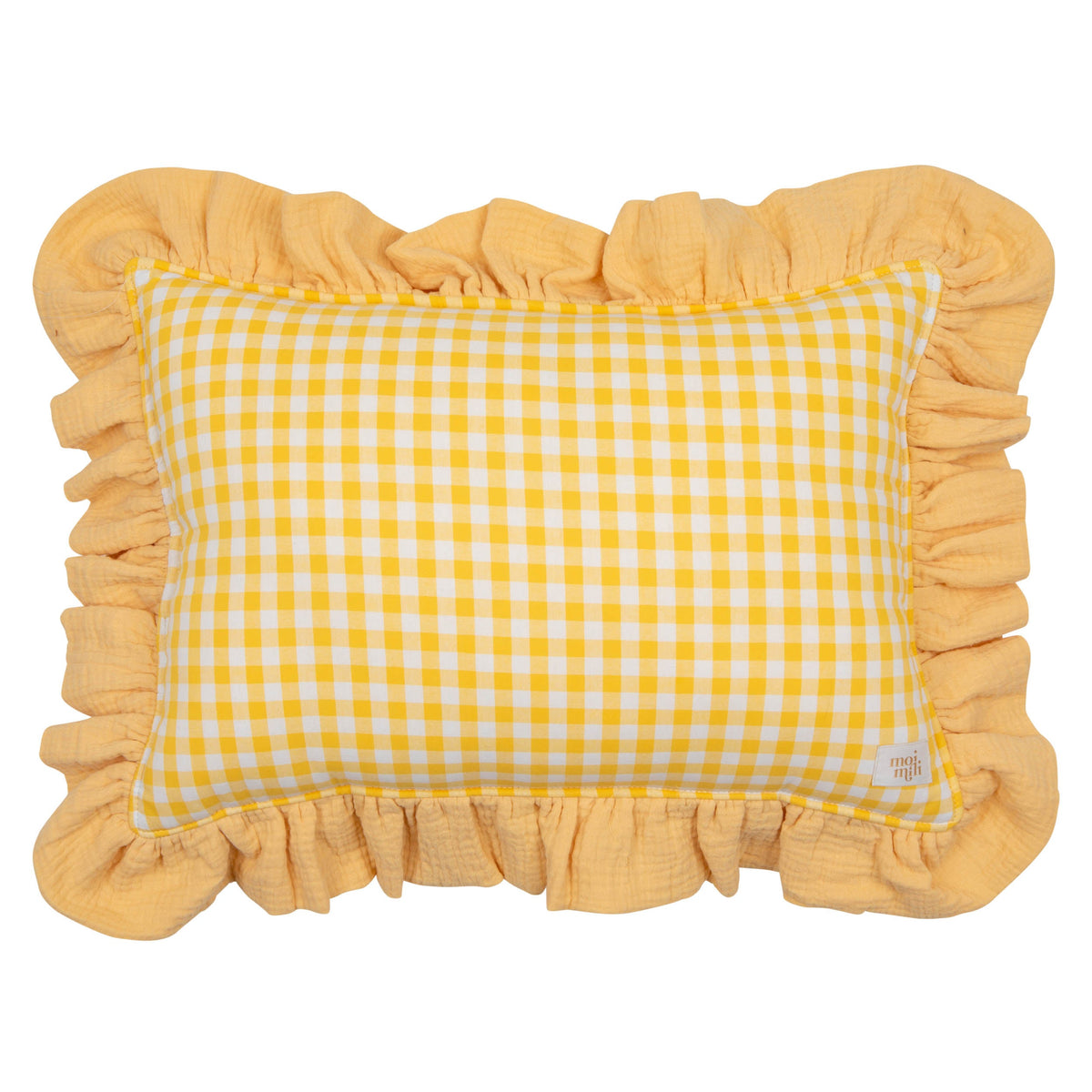 "Butter Check" Pillow with Frill