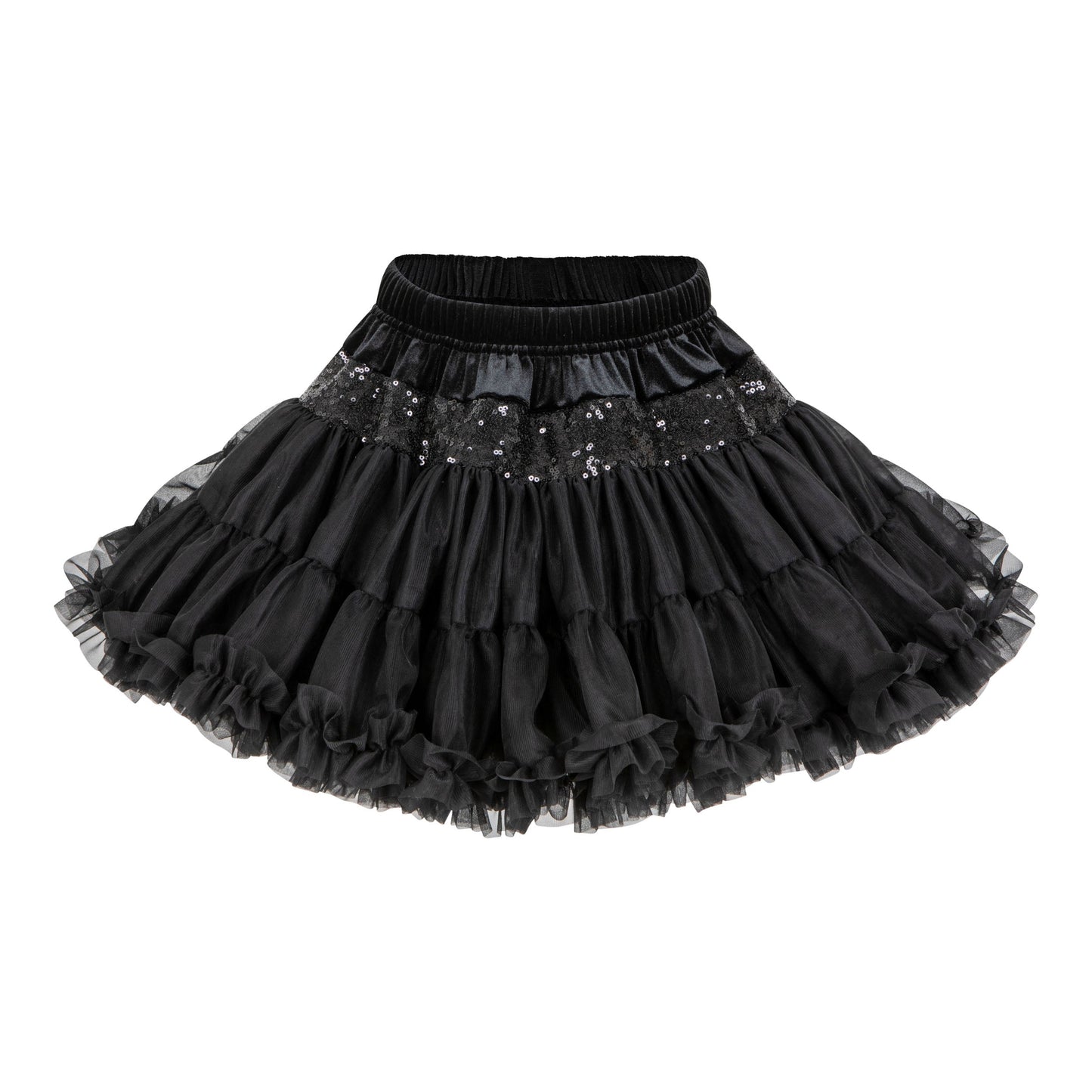 "Black Sequins" Tulle Skirt