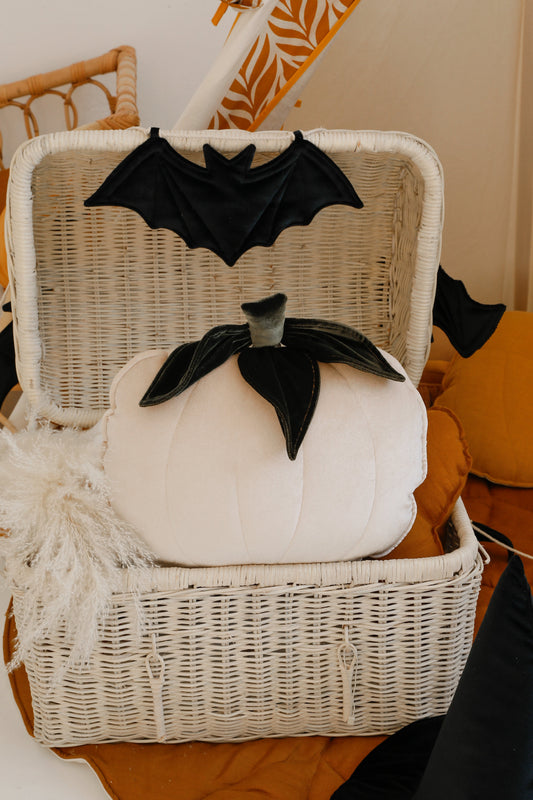 "Cream" Halloween Pumpkin Pillow