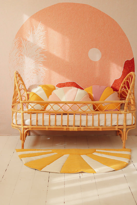 “Dinner in Sausalito” Linen Sun Mat