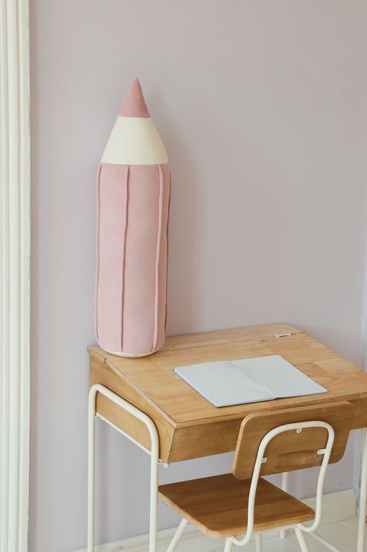 "Pink" Velvet Crayon Pillow