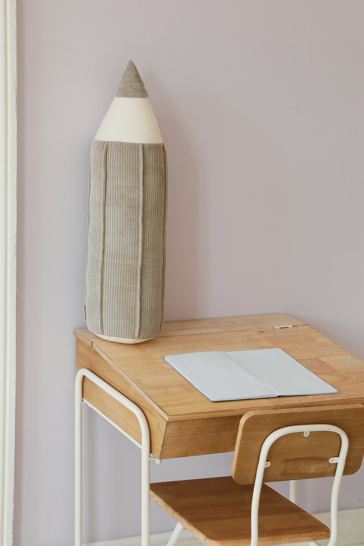 "Latte" Corduroy Crayon Pillow