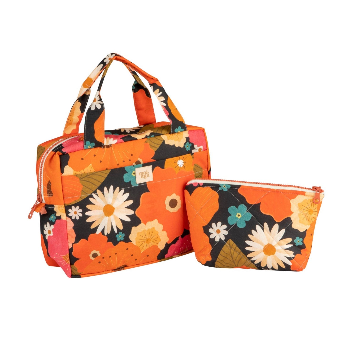 "Picnic with Flowers" Makeup bag set