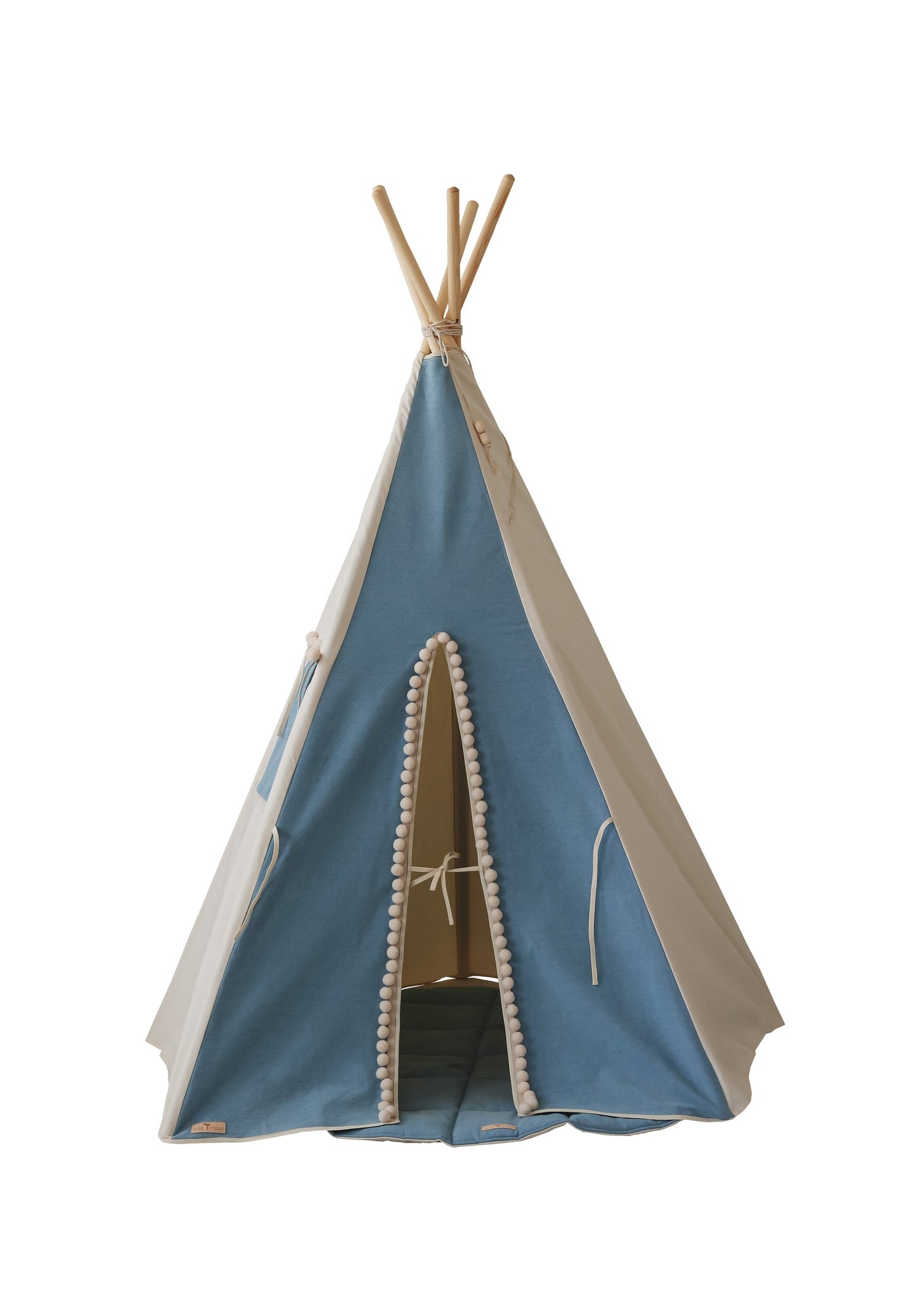 “Jeans” Teepee Tent with Pompoms