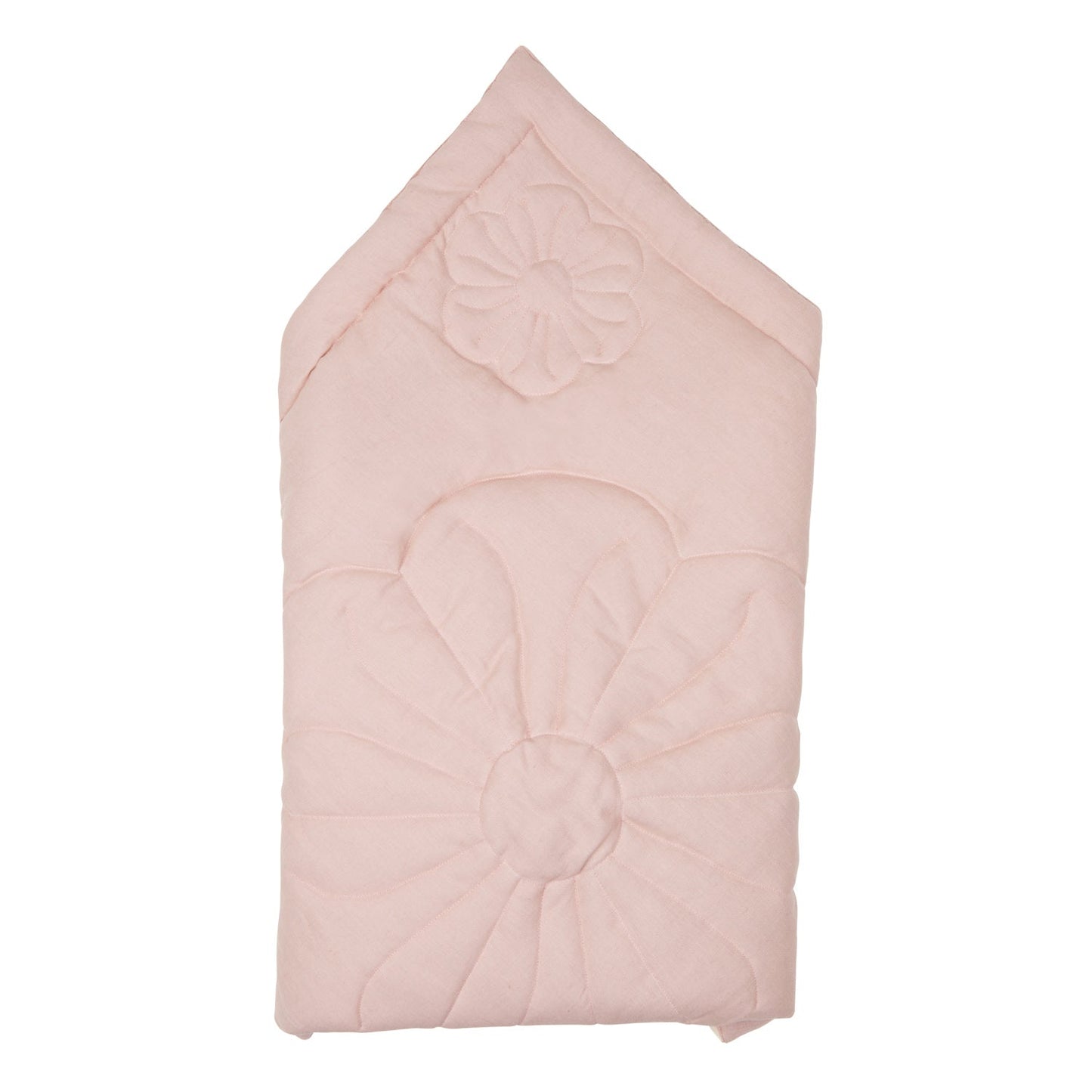 "Powder Pink" Linen Flower Baby Horn