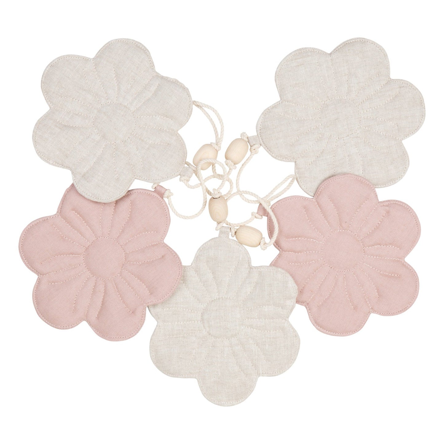 Linen Bloom "Sandy Rose Bouquet" Garland