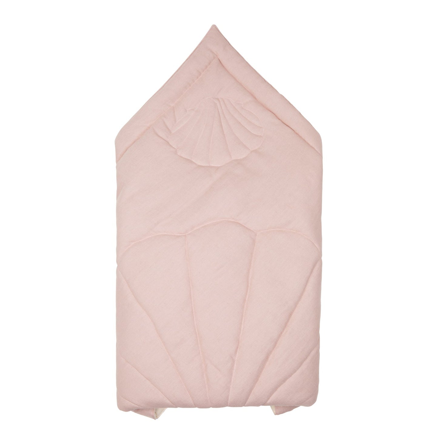 "Powder Pink" Linen Shell Baby Horn