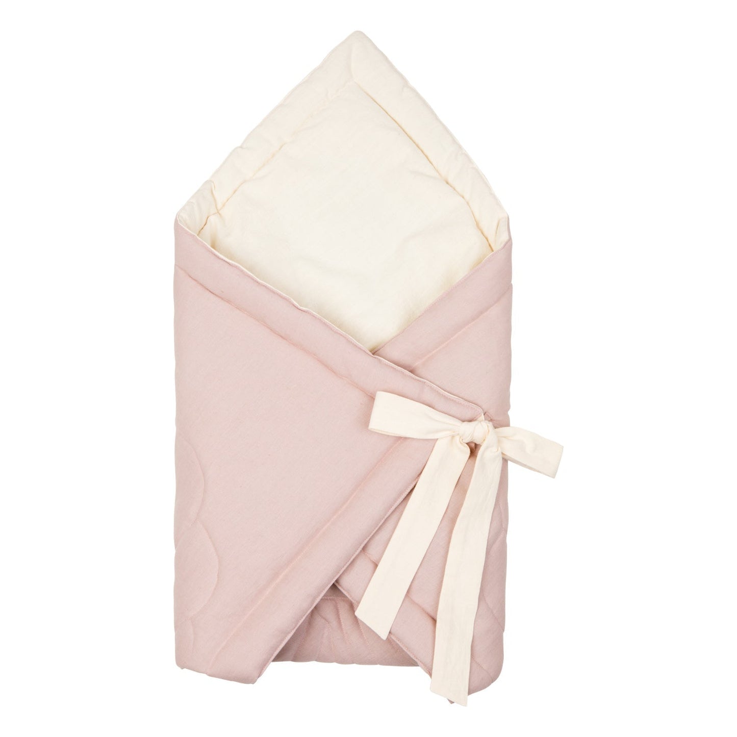 "Powder Pink" Linen Shell Baby Horn