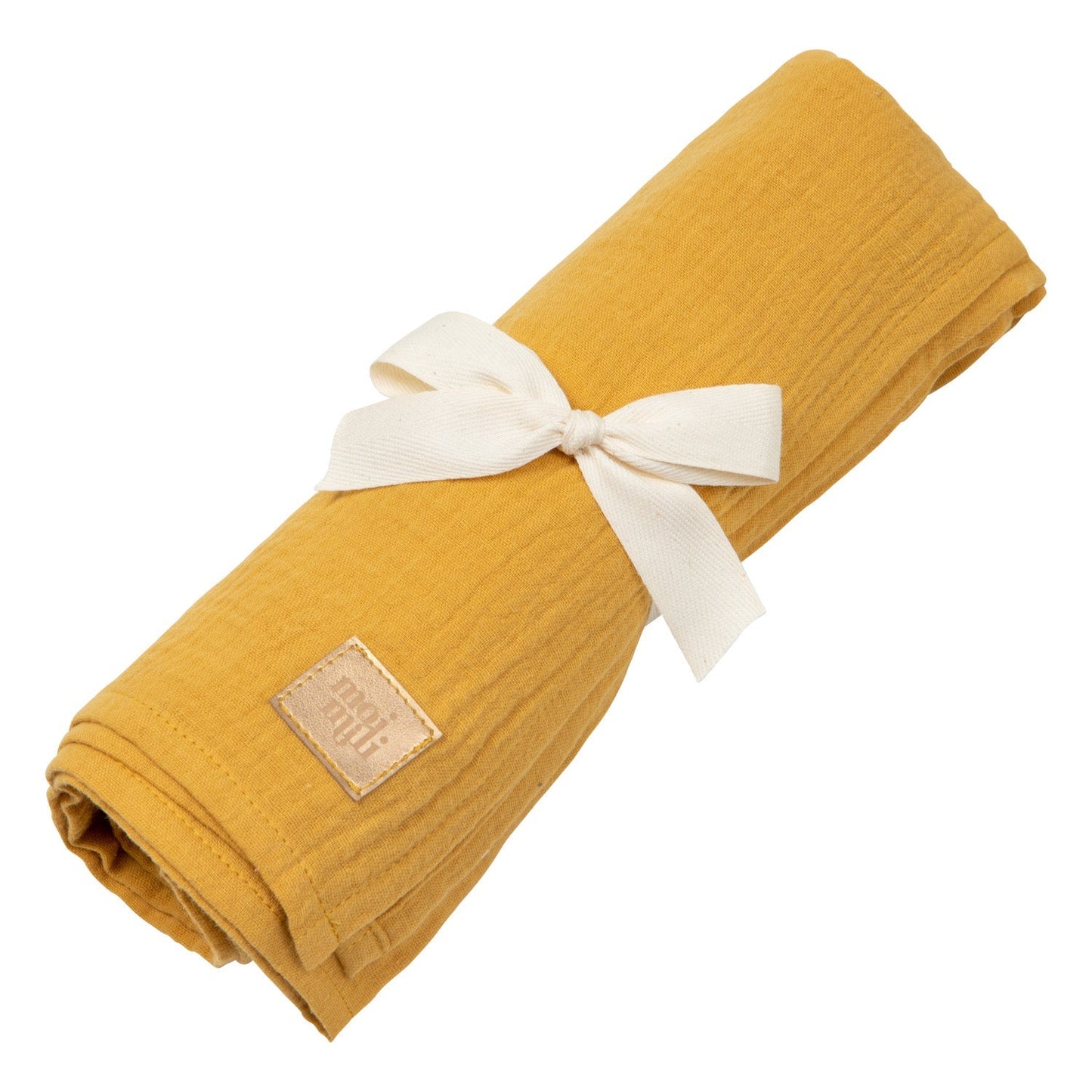 Muslin "Ochre" Baby Swaddle Blanket