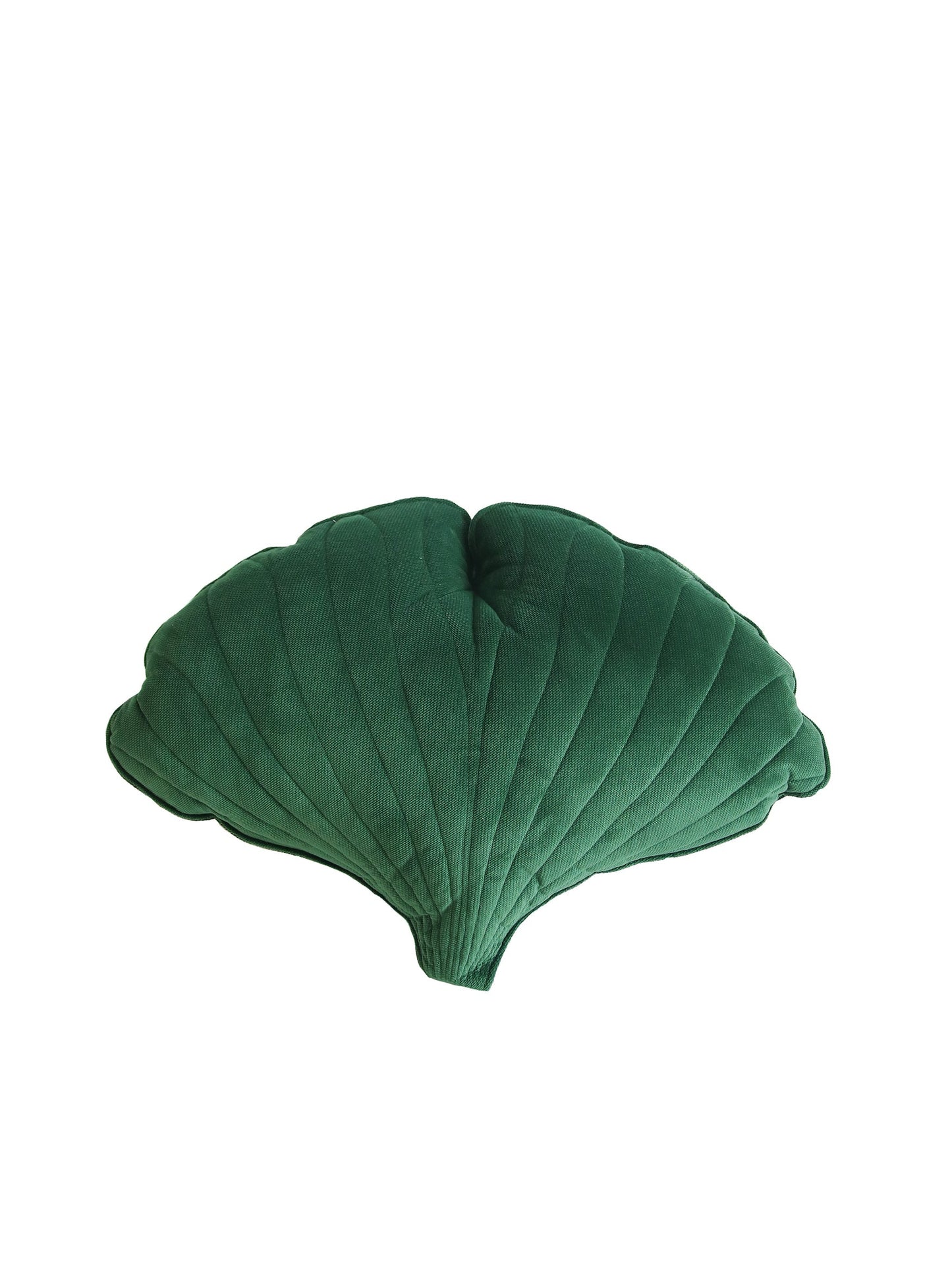 Velvet “Green” Ginkgo Leaf Pillow