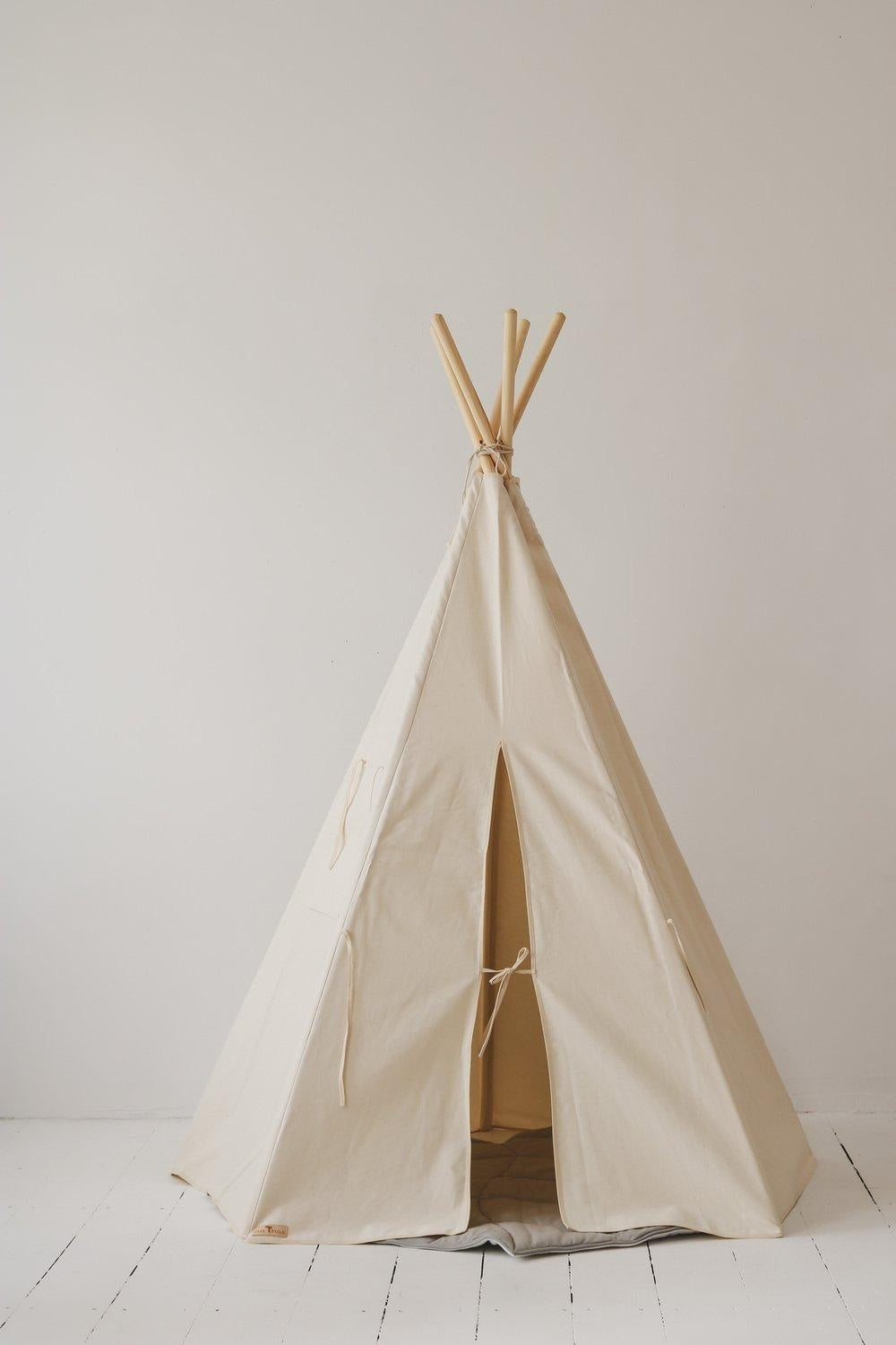 “Beige” Teepee and Mat Set - Moi Mili