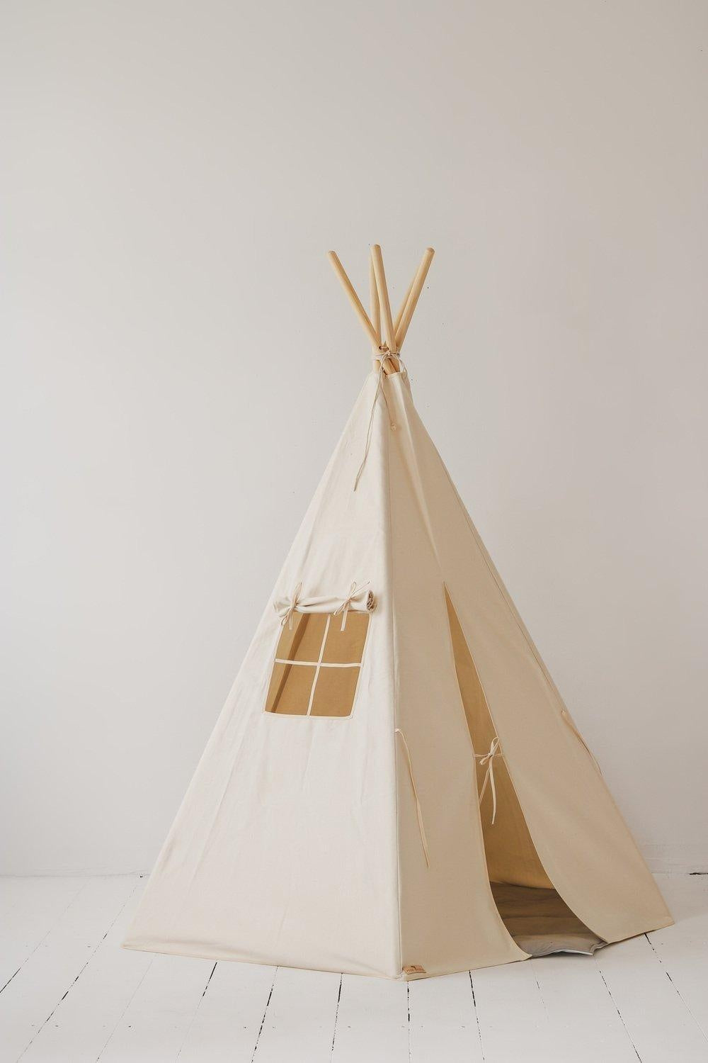 “Beige” Teepee and Mat Set