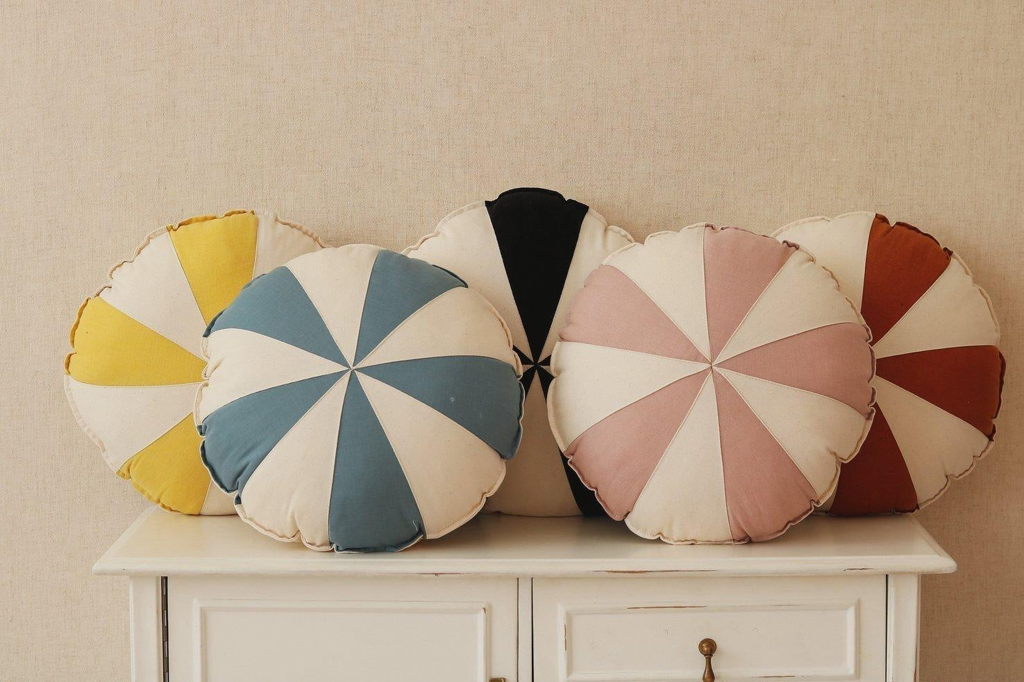 “Blue Candy” Patchwork Pillow