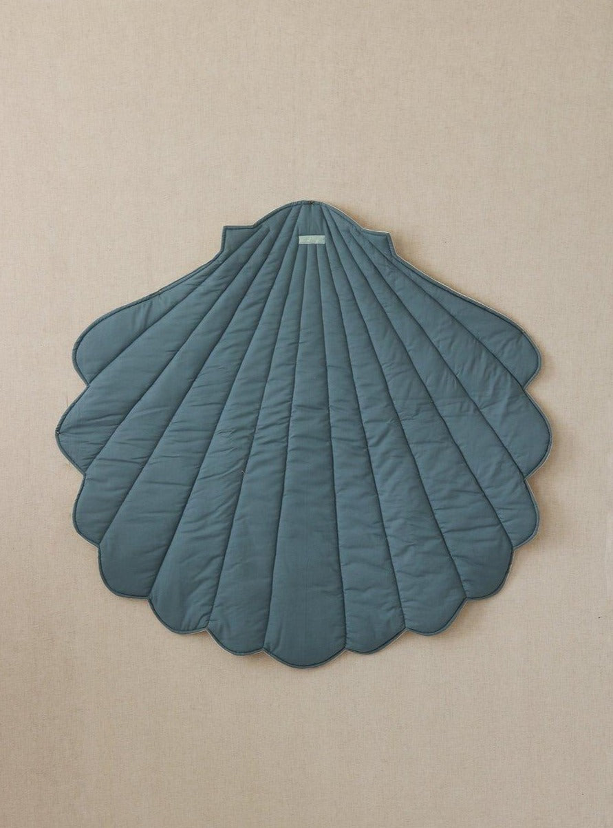 “Blue” Linen Shell Mat