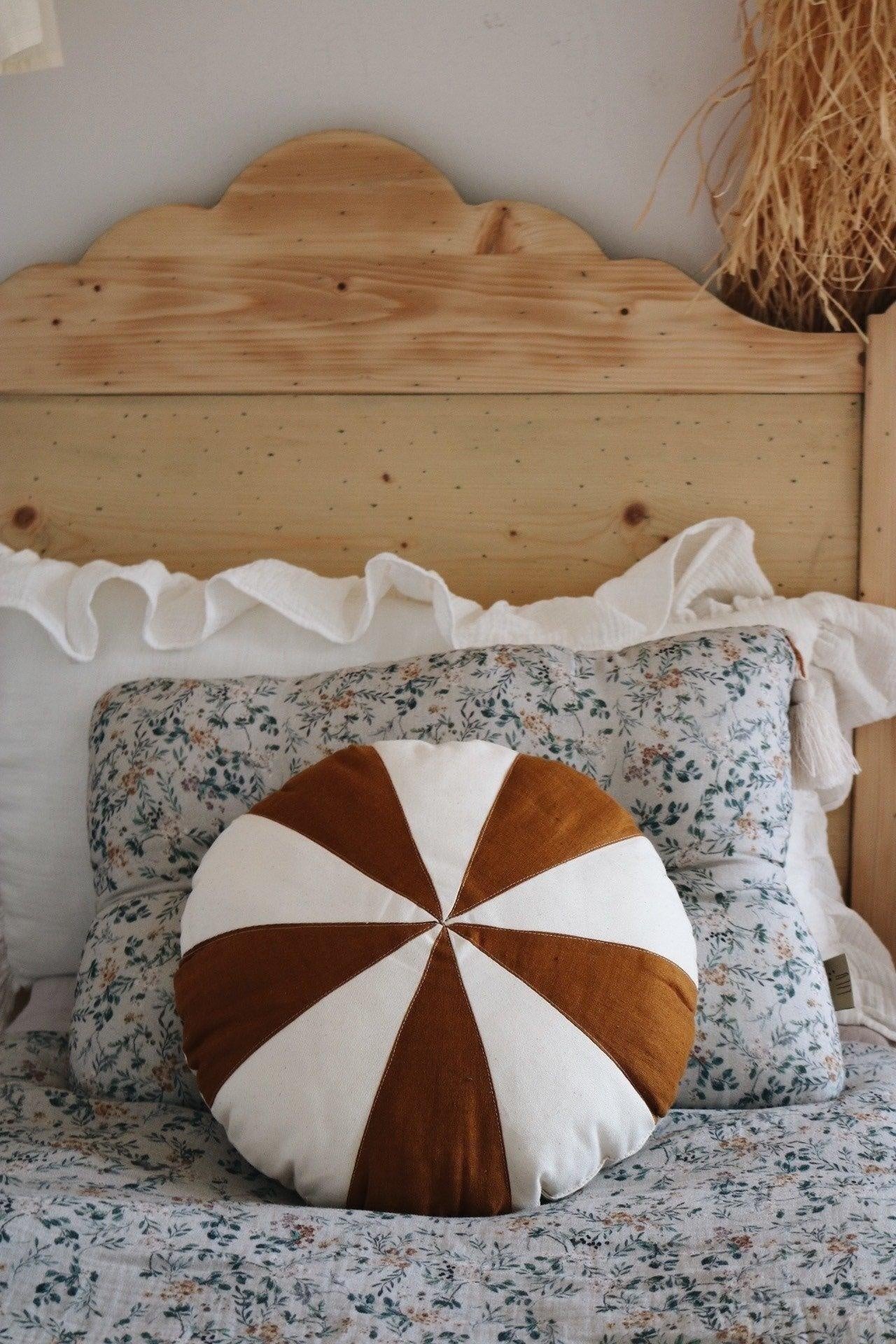 “Caramel Candy” Patchwork Pillow