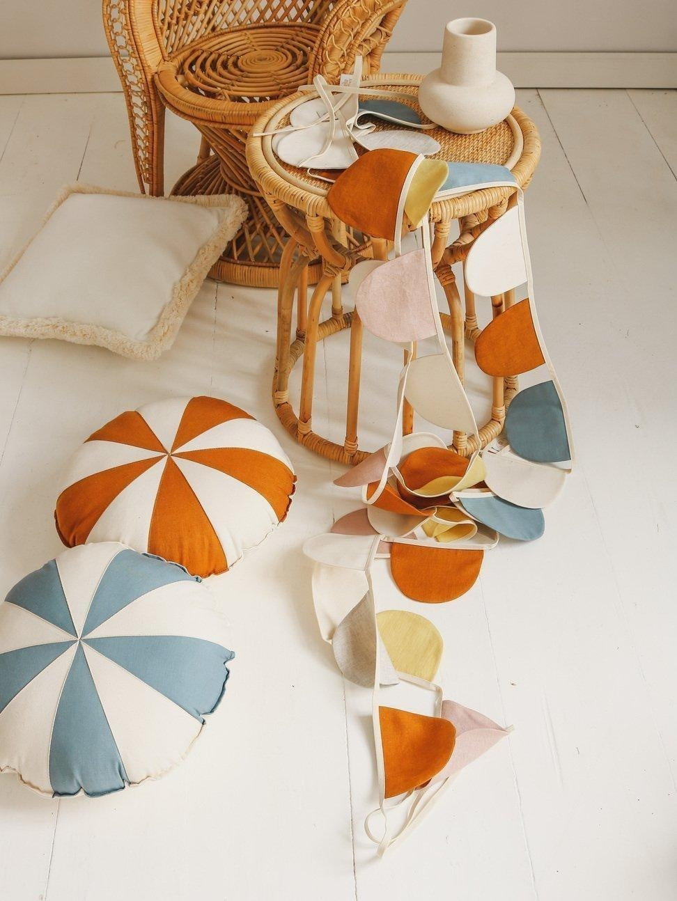 “Caramel Candy” Patchwork Pillow