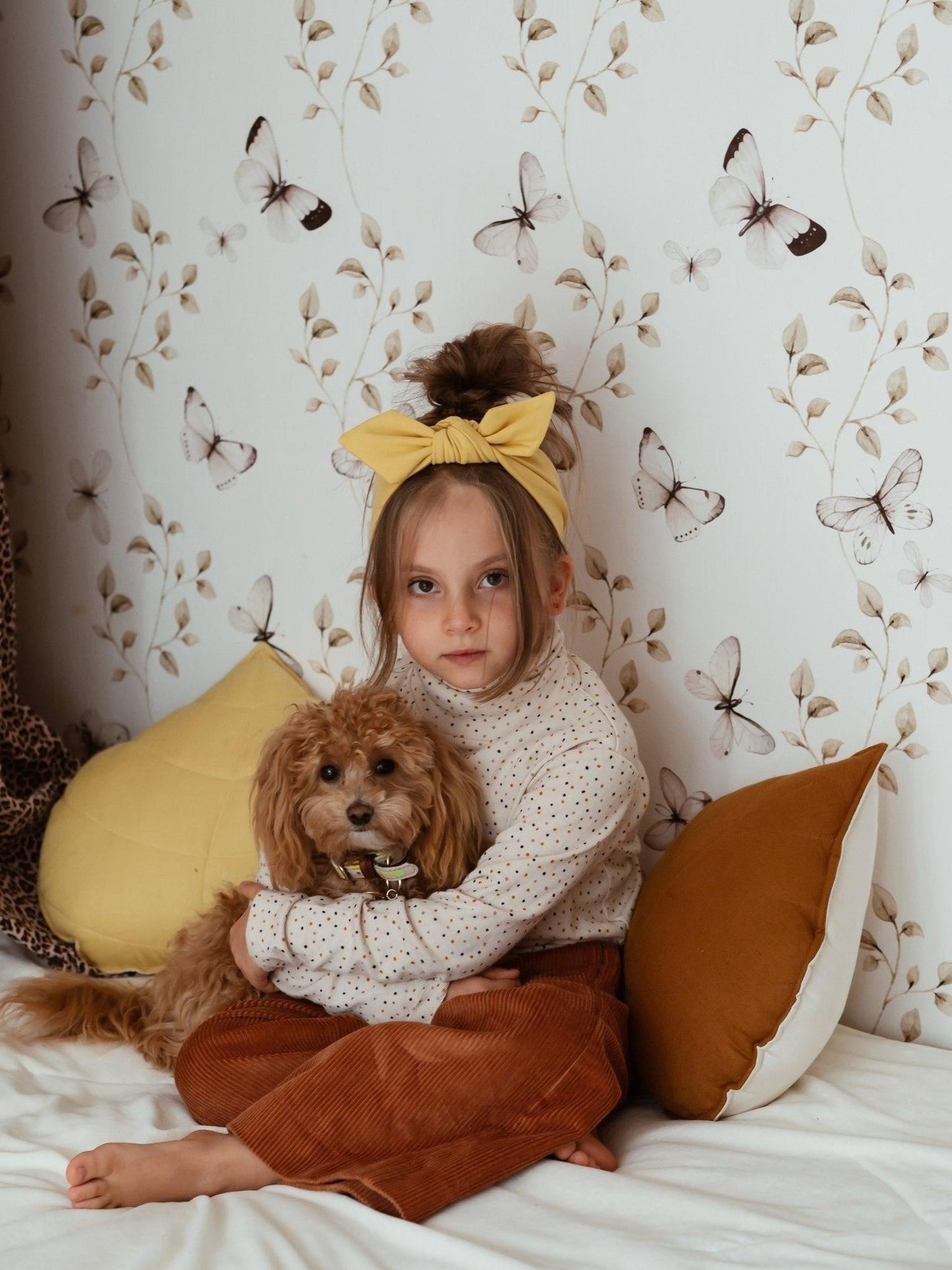 “Caramel” Linen Leaf Pillow