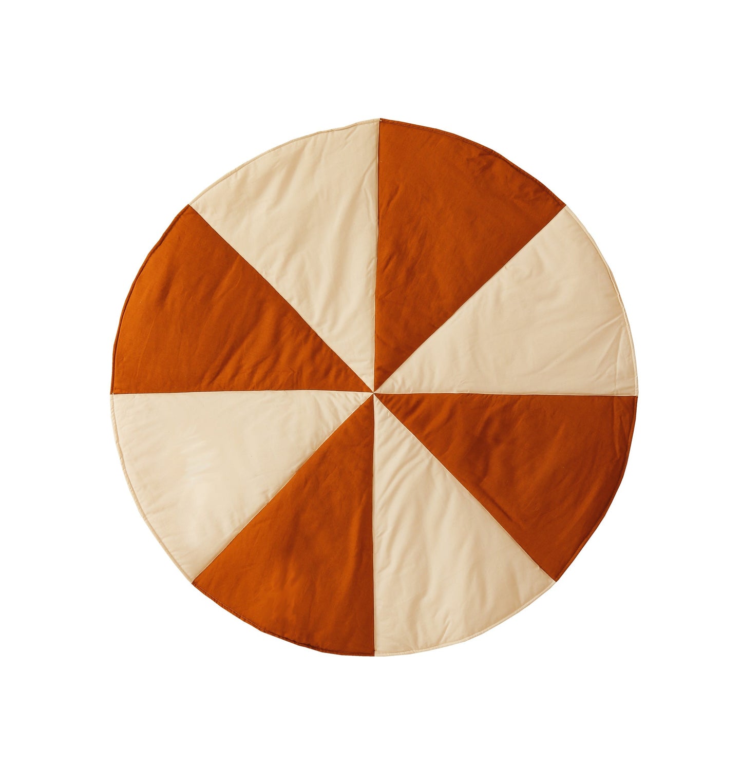 “Caramel Candy” Round Patchwork Mat