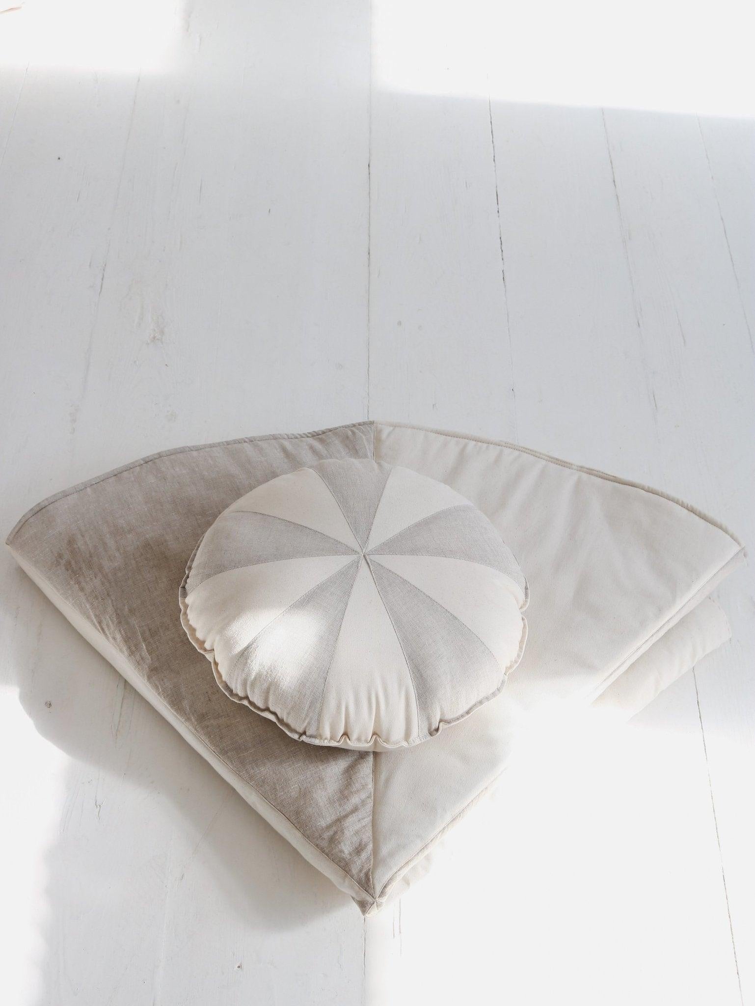 “Cream Candy” Patchwork Cushion - Moi Mili