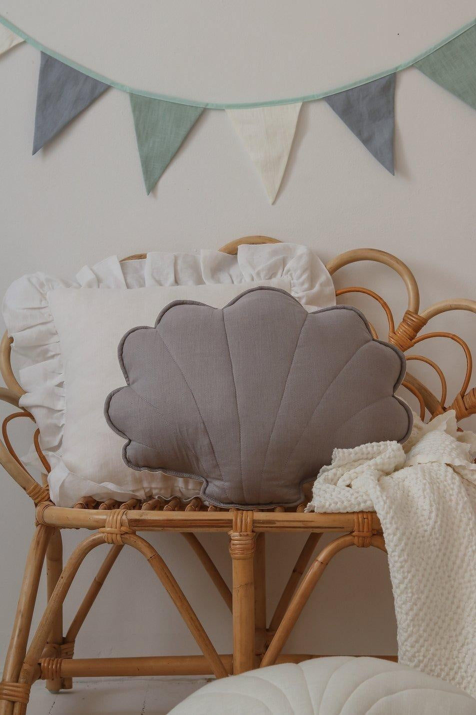 “Grey” Linen Shell Pillow