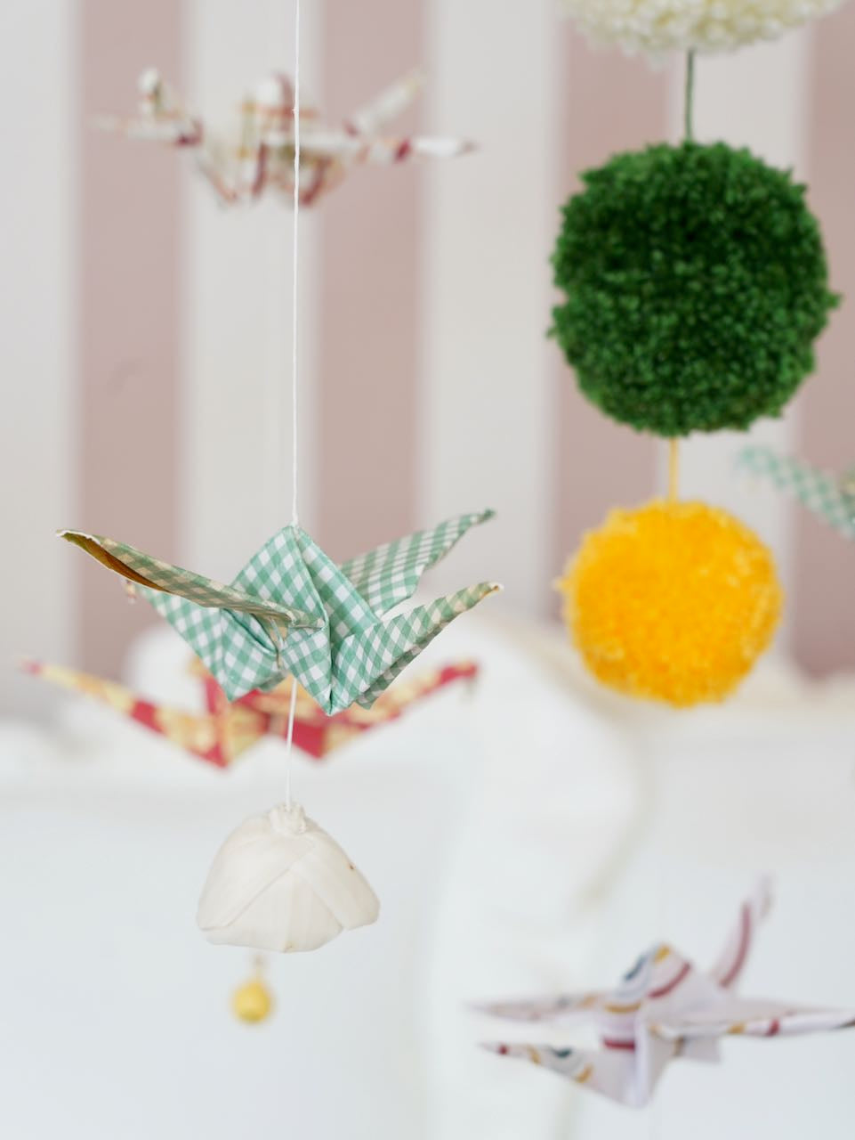 “Vintage vibe” Origami Nursery Mobile
