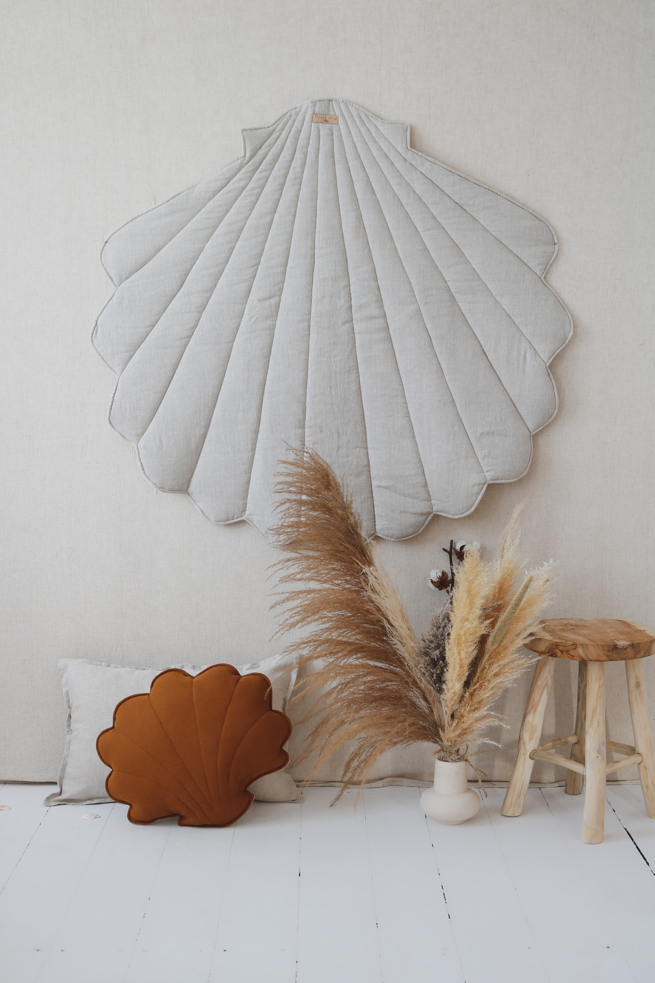Terra Shell Mat Linen “Sand” Shell Mat – Colorful Dreams