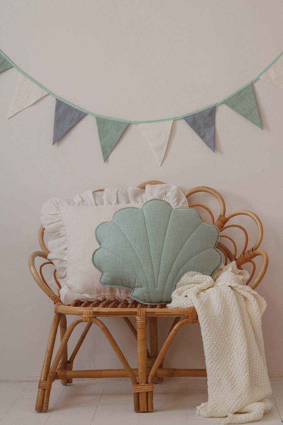 “Mint” Linen Shell Pillow