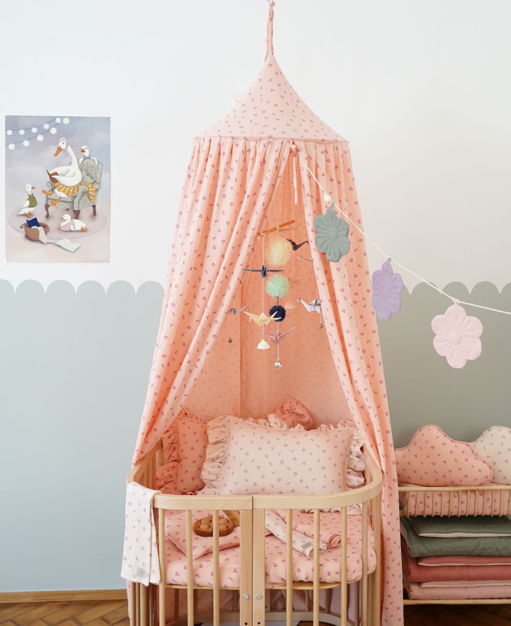 “Pastel colors” Origami Nursery Mobile