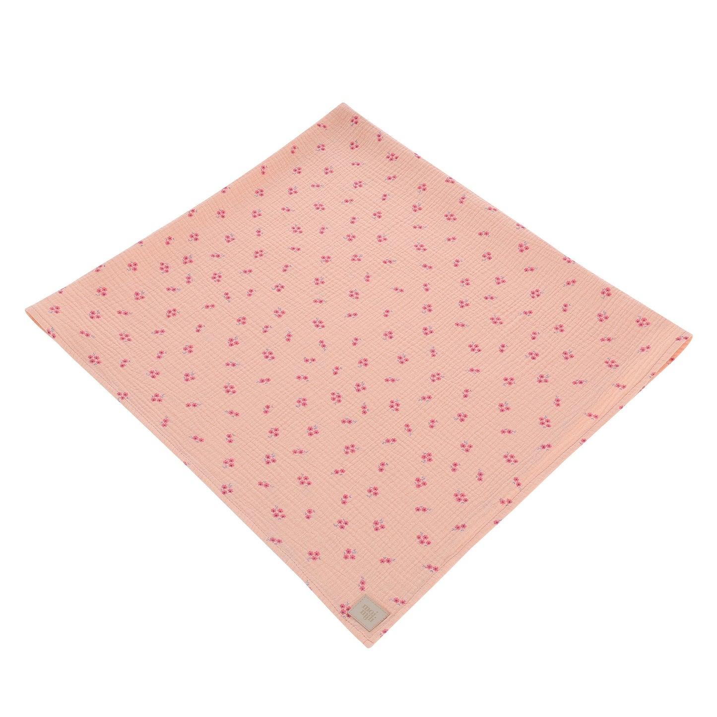 Muslin "Pink forget-me-not" Baby Swaddle Blanket