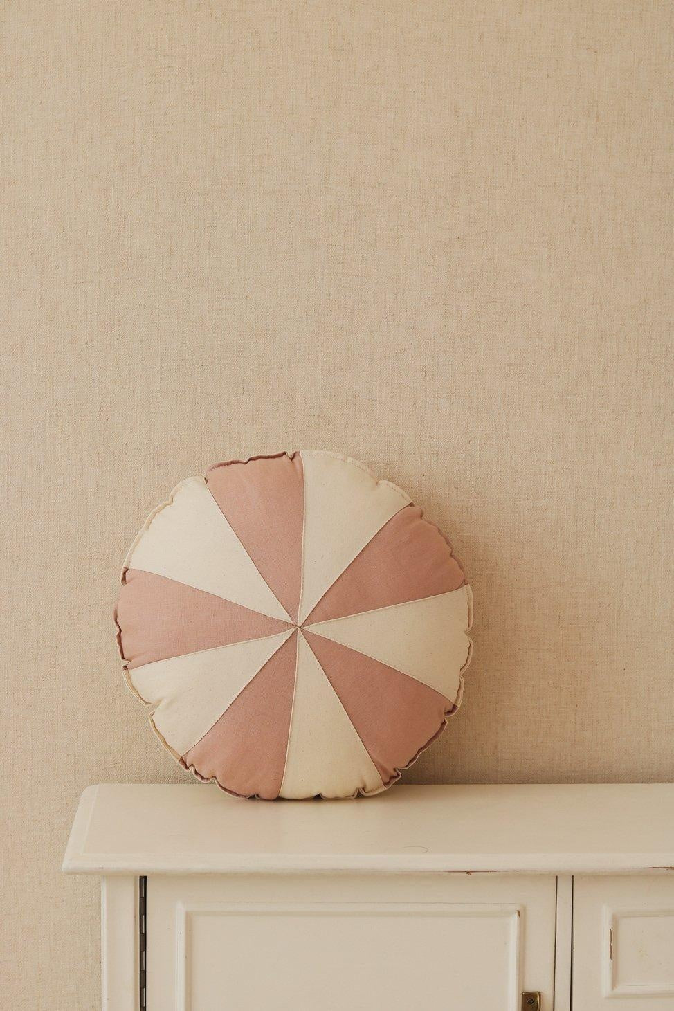 “Powder Pink Candy” Patchwork Pillow