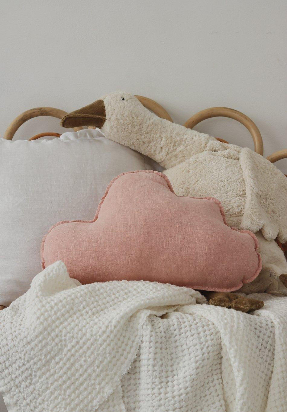 “Powder Pink” Linen Cloud Pillow