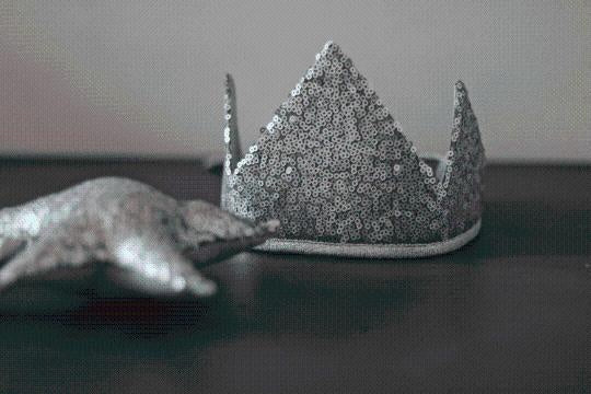 “Silver Sequins” Crown