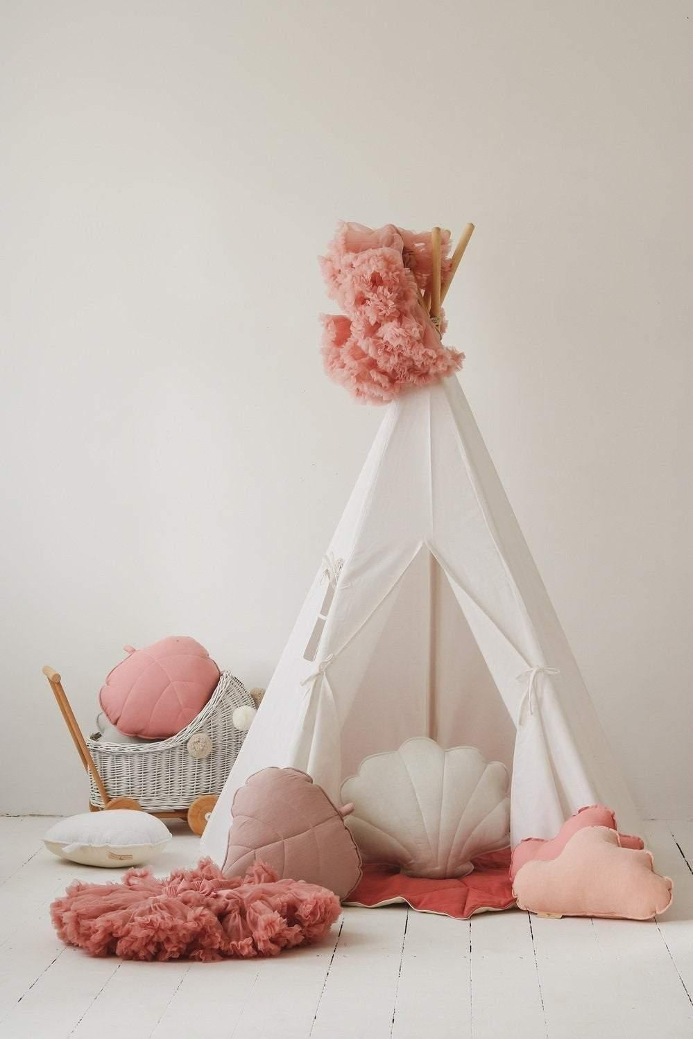 “Snow White” Teepee and Leaf Mat Set - Moi Mili