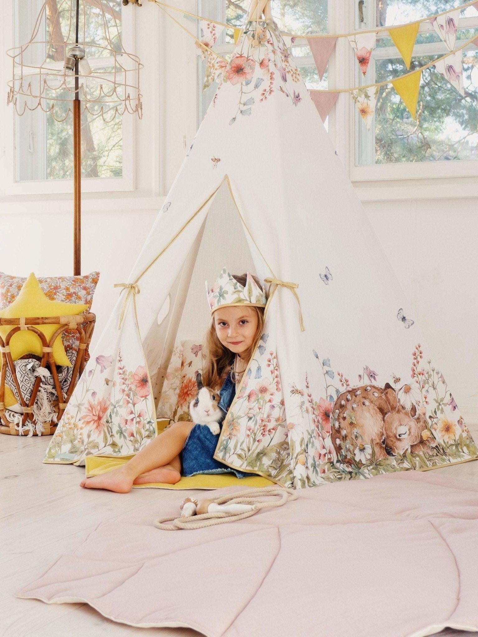 “Wildflowers” Teepee and Mat Set