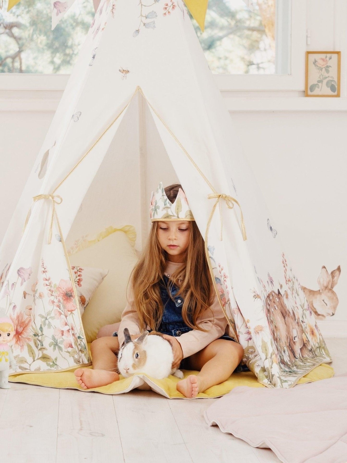 “Wildflowers” Teepee and Mat Set